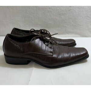 MEN'S DREAM SEEK DRESS SHOE OXFORD DR301 BROWN SIZE‎ 10 LACE UP